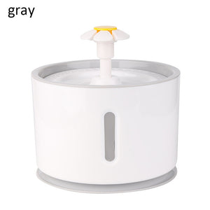 2.4L Automatic Pet Cat Water Fountain LED