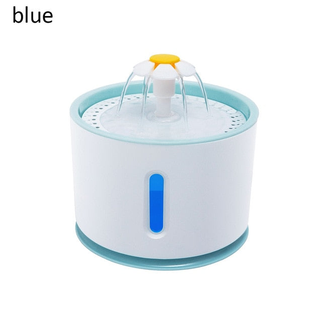 2.4L Automatic Pet Cat Water Fountain LED