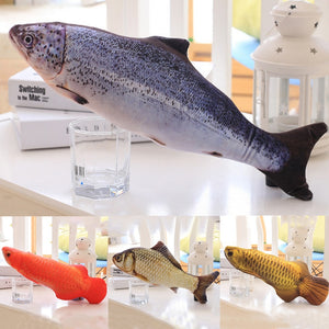 Realistic Looking Fish Kicker Cat Toy - Free Shipping