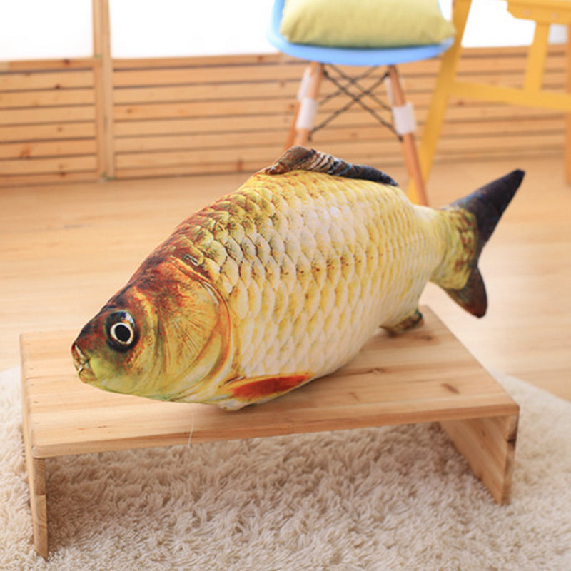 Realistic Looking Fish Kicker Cat Toy - Free Shipping