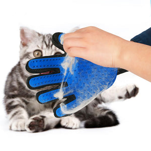 pet grooming glove